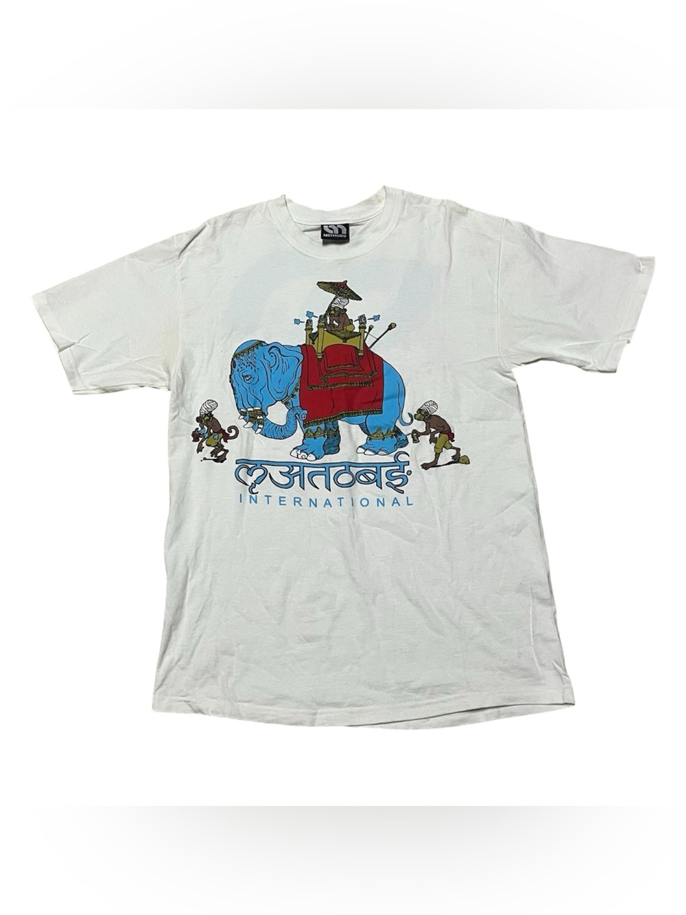 Rare Vintage Methods International Single Stitch Graffiti Tee White Crewneck M